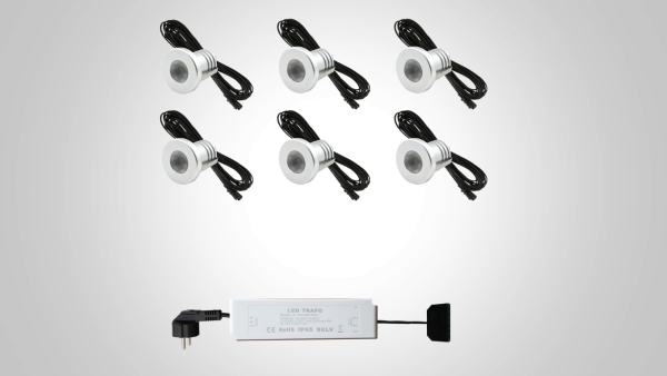 12mm-1 Watt Mikro-Komplettsets nicht dimmbar