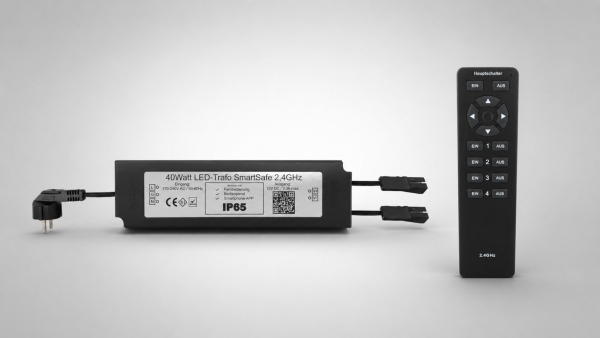FLEX SmartSafe Trafo-Dimmer 40W inkl 4 Zonen Fernbedienung